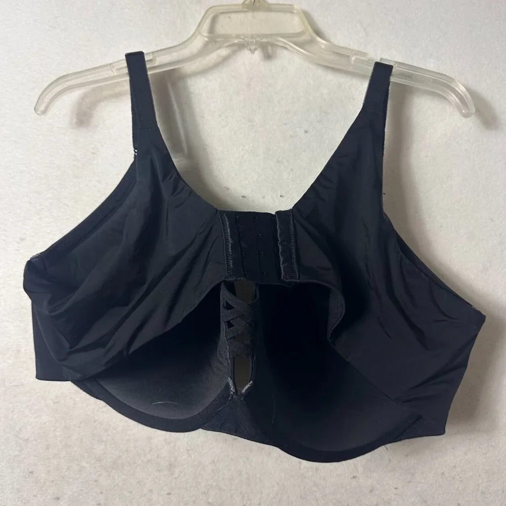 Torrid Curve XO Plunge Push‎ Up Bra Women’s Size 46DDD Underwire Black Lattice